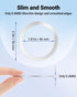 FENNIDICE Clear Crystal Natural Sea Shell Mother of Pearl Transparent Magnetic Phone Grip Compatible
