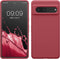 kwmobile TPU Silicone Case for Google Pixel 7, Soft Finish Phone Cover, Dark Rose