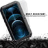 Marrkey for iPhone 12 Case, Full Body Protective Cover Heavy Duty Shockproof Tough Armor Aluminum Alloy Case for Apple