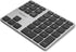 Macally Bluetooth Number Pad for Laptop, Slim Aluminum Design, Rechargeable Wireless Numeric Keypad for Mac, PC