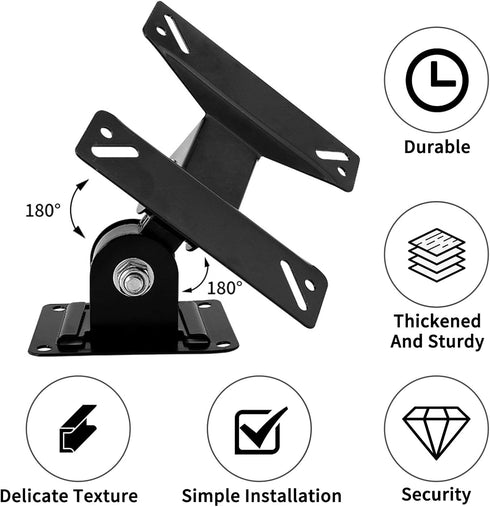 TV Monitor Wall Mount Bracket with Swivel Articulating for 14-24 Inch LED LCD Flat Screens, Max VESA 75x75mm