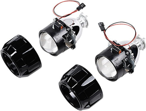 H1 2.5 inch Astra Depot Bi-Xenon Front Lamp Projector Lens Compatible With Lights Retrofit, Custom Conversion