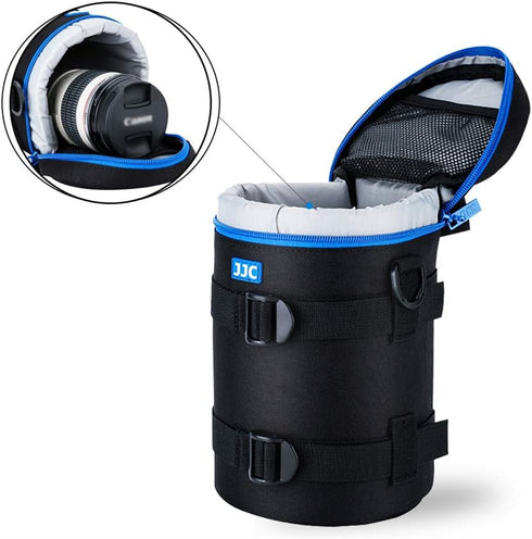 JJC Camera Lens Pouch Case for Canon EF 70-200mm, Nikon Nikkor AF-S 70-200mm & More, Zipper Polyester Bag