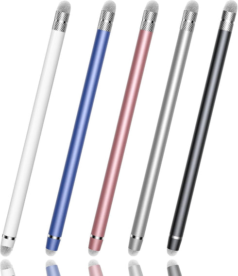 YITIAOXIAOYU 5 PCS Stylus Pen for Touchscreen,2-in-1 High Precision,Sensitive Stylus Pen,Suitable for iPhone/ipad/Android