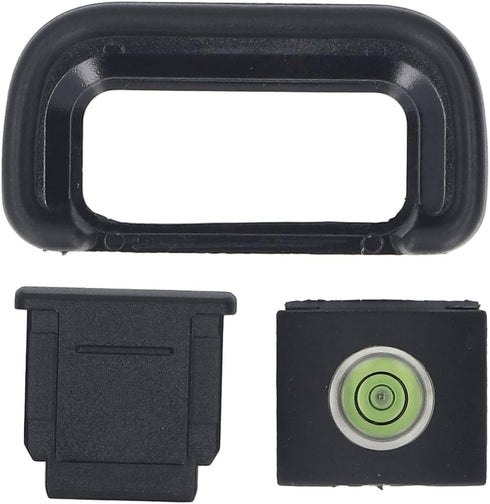 Denash Camera Eyecup Eyepiece Viewfinder,Professional Eyepiece Replacement,Camera Eyecup with Hot Shoe Cover and