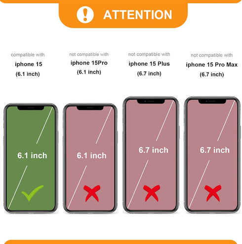 Bocasal 15 5G, 6.1 Inch Wallet Case for iPhone Genuine Leather Support Wireless Charging RFID Blocking Flip Case Card