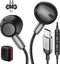 Wired Earbuds for iPhone 15 Pro Max Plus iPad, USB C Headphones Noise Isolating with Mic, Stereo Magnetic Android