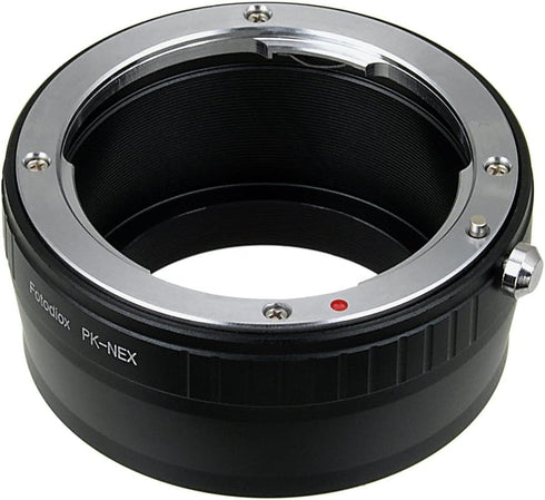 Fotodiox Lens Mount Adapter- PK-NEX, Pentax K/PK Lens to Sony Alpha Nex E-mount Camera Adapter, fit Sony NEX 3, Nex 5, NEX-VG10