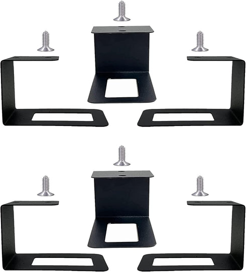 Pmsanzay (6) Laptop securely Under Desk, Laptop Holder Laptop Organizer Rack Storage Shelf, with Screws,Easy to Install, for Keyboard, Routers, Modems, DVD Player, Network Switch,etc.Desk Accessories