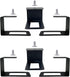 Pmsanzay (6) Laptop securely Under Desk, Laptop Holder Laptop Organizer Rack Storage Shelf, with Screws,Easy to Install, for Keyboard, Routers, Modems, DVD Player, Network Switch,etc.Desk Accessories