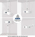 2-Be-Best -Inch 14-24 37-62 cm 360 Projector Mount with New Gimbal Screw Longer Length in / Projector Ceiling/Wall