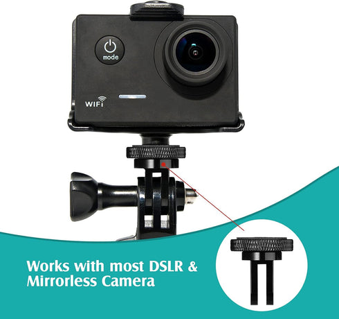 Frienda 4 Pieces Aluminum Camera Tripod Conversion Adapter, 1/4-20 Metal Camera Mount Adapter for Tripod Compatible