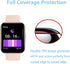 Screen Protector Compatible for RUIMEN D1 Smart Watch 1.85" (6 Pack) H1 Smartwatch Flexible Full Coverage Clear TPU Film