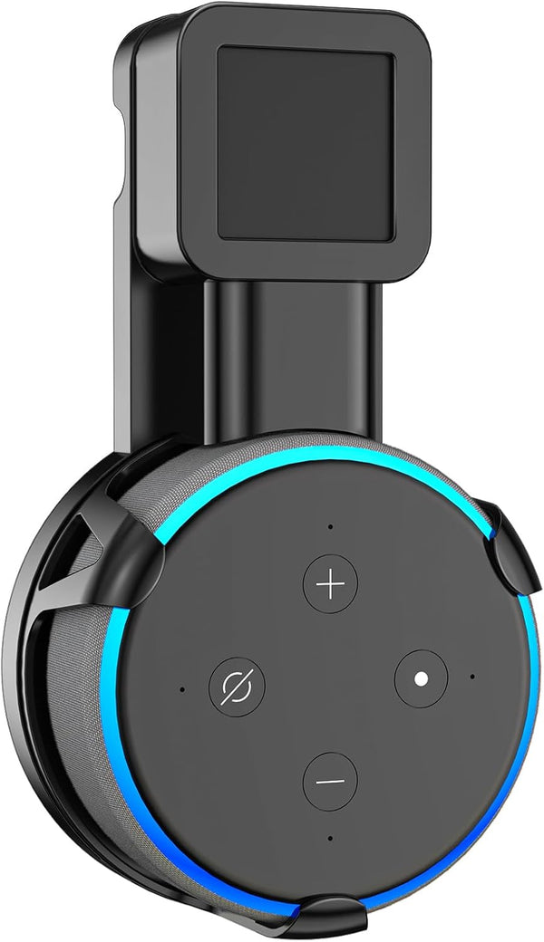 WALI Holder Stand for Echo Dot 3rd Gen, Outlet Wall Mount Smart Home Speakers Plug Mount for Alexa with Cable