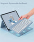 Keyboard Case for Galaxy Tab A8 10.5 inch with Bluetooth Mouse, Detachable Candy Color Keyboard Cover - Pink