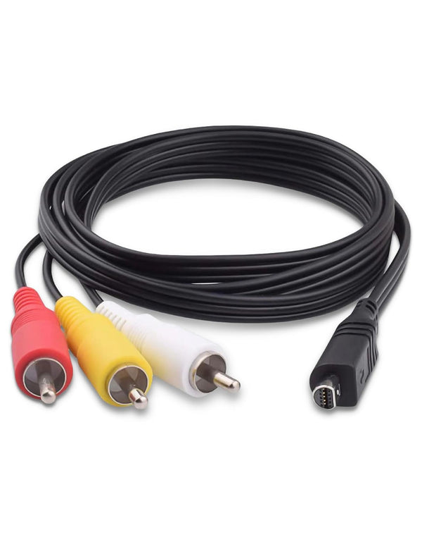 VMC-15FS AV A/V Audio Video Cable Replacement 10Pin AV 3RCA Cord Compatible