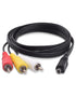 VMC-15FS AV A/V Audio Video Cable Replacement 10Pin AV 3RCA Cord Compatible