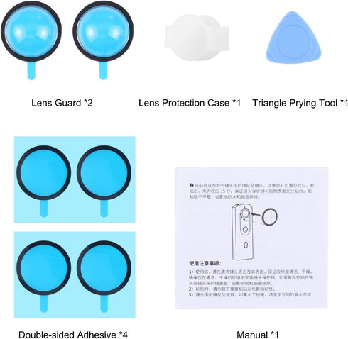 PULUZ PC Protective Lens Cover Case for Ricoh Theta SC2 / S/V Spherical Cameras Accessories