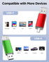 AreTop 16GB 2.0 16GB 2-in-1 16/15, 5 Pack USB C Thumb Drive USB Dual Flash Drive USB Drive Portable Type-C Memory Stick