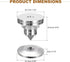 MECCANIXITY 4pcs Silver Speaker Spike Kit Shockproof Adjustable Copper Speaker Spike Isolation with Speaker Spikes Pads Mat,Double-Sided Adhesive for Subwoofer CD DVD Audio Amplifier Recorder