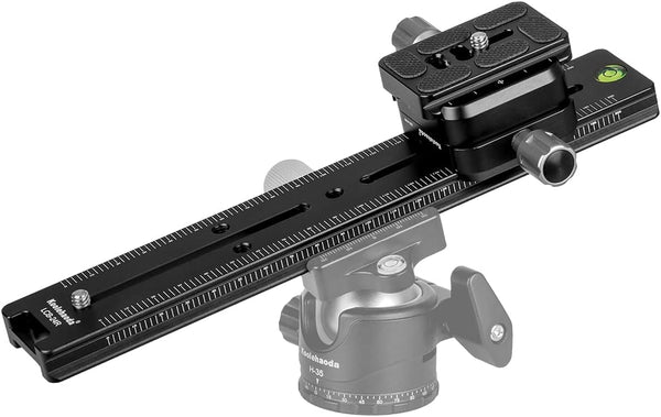 Koolehaoda 240mm Professional Rail Nodal Slide Metal Quick Release Clamp, Dual Dovetail Camera Bracket Mount
