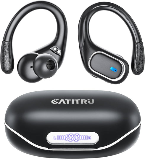 Wireless Earbuds Bluetooth Headphones, 80Hrs Playtime with IPX7 Waterproof Sports Earphones and Wireless Charging Case