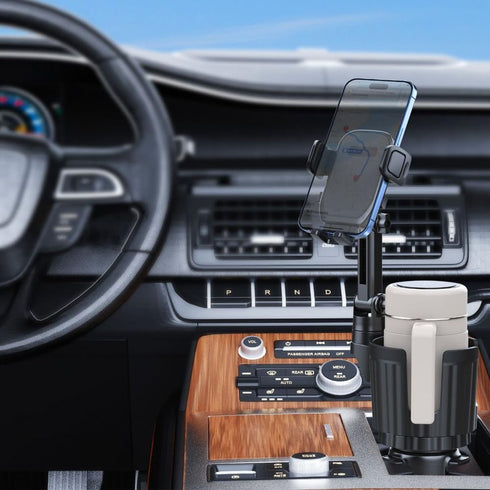 Elecphbo 2 1 360 10-40oz Cup Holder Phone Mount for Car, in Cell P Car Mount Rotation Cup Holder Expander for Stanley