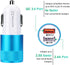 Fast Car Charger, Quick Charging 5.4A/30W Phone USB Car Charger Adapter Rapid Plug 2 Port Cigarette Lighter Charger Flush Compatible Samsung Galaxy S23 S22 S21 S20 Ultra S10e S10 S9 S8 Note, iPhone