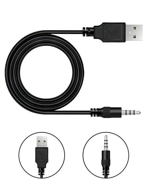 Duoxiate 3.5mm Jack Charge Cable Male AUX Audio Jack to USB 2.0 Charge