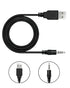 Duoxiate 3.5mm Jack Charge Cable Male AUX Audio Jack to USB 2.0 Charge