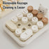 Lomiluskr 2.4G Accounting Cute Wireless Numeric Keypad with Silicone Bear, Colorful Round Keycaps, USB Wireless