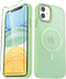 for iPhone 11 Case, Matte Magnetic Phone Case with 1 Screen Protector, Compatible with Magsafe, Translucent Frosted
