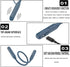 Neckband Bluetooth Headphones, V5.2 with Microphone, 35 Hours Playtime, IPX7 Sweatproof, Blue
