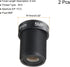uxcell 6mm CCTV Camera Lens 5MP F2.0 FPV Wide Angle Security Camera Lens M12 Threaded Dia for IP Camera Panoramic, Black 2Pcs