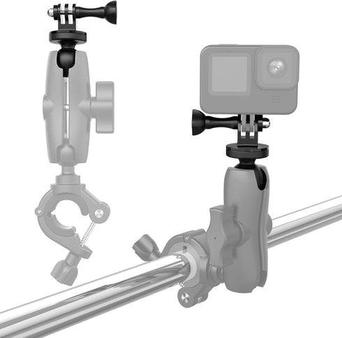 1" Ball Mount Adapter for Insta360 One X2, X, One R, RS, GO 2, GoPro Hero, Compatible with RAM Ball Head Mounts B Size