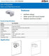 PFB204W Wall Mount Bracket for Dahua Dome IP Camera, Aluminum Alloy Waterproof
