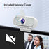 ToLuLu 1080P Webcam with Tripod Privacy Shutter: FHD Web Camera with Mic, Plug & Play USB A USB C Webcam with Stand