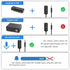 Cubilux 3.5mm TRRS Volume Attenuator Cable, 1/8-inch Headphone Extension Cord with In-Line Volume Control