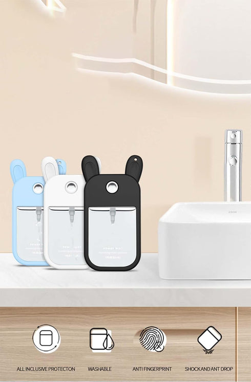 Oshmirian LOZ.30mL Case for Touchland Hand Sanitizer Portable Protective Silicone Cover, Anti-Drop Travel Sleeve