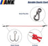 4Pcs 28in 1/10 Winch SCX10 TRX6 TRX4 Gen7 Gen8 D90 TF5 AMK Scale Elastic RC Crawler Tow Ropes with Hook Kinetic Straps