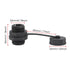 5pcs RJ45 Ethernet LAN Cable Connector CAT6 Shielded Industrial Panel Mount Bulkhead Feed Thru Coupler with Waterproof IP67 Dustproof Cap Outdoor Industrial Standard (Ethernet LAN/USB2.0)