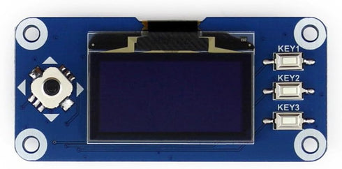 Waveshare 1.3inch OLED Display HAT for Raspberry Pi 128x64 Pixels with Embedded