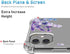 Flower Designed iPhone 11 Case with Screen Protector, Floral Clear Shockproof Full Body Soft Bumper Cover 6.1 Inch