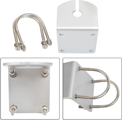 HYS L Shape Mount Mobile Antenna Bracket, SO239 to PL-259 with 16.4ft Low Loss RG-58 Coaxial Cable