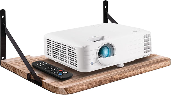 Projector Shelf, Wall Mount Floating Shelf, Projector Stand, Router Shelf for Xbox Series, PS5, PS4, Wood SS1