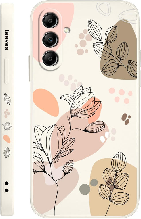 Samsung Galaxy A25 5G Case, Morandi White Soft Anti-Scratch Microfiber Lining Stylish Phone Cover 6.5 Inch
