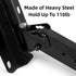 Heavy Duty Speaker Wall Mounts, Adjustable PA Speaker Bracket Holders, 2 Packs Black, Support up to 110lbs, Swivel &