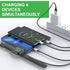 Multi Charging Cable for Apple Watch, 4 in 1 Magnetic Wireless Charger, Nylon Braided Cord for Multiple Devices