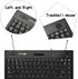 MCSaite Wired Trackball Keypad, Keyboard and Roll Mouse Combo for PC Laptop, US English Layout, Black