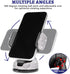 Dashboard Bling Phone Holder - Universal Car Mount for Windshield and Air Vent, Silver